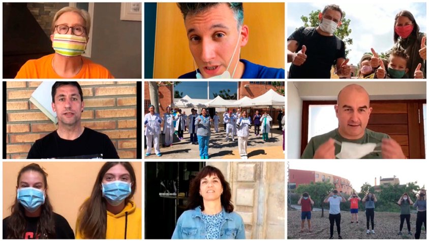 Algunes de les persones que participen en el vídeo promocional
