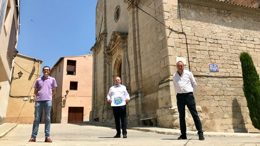 Els impulsors de la iniciativa, Pere Aumedes, Jordi Calvís i Jordi Castanyé