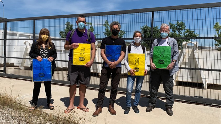 Imatge de la inauguració de la minideixalleria de Maldà