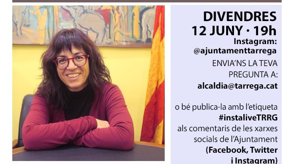 Promoció del directe que Alba Pijuan oferirà aquest divendres