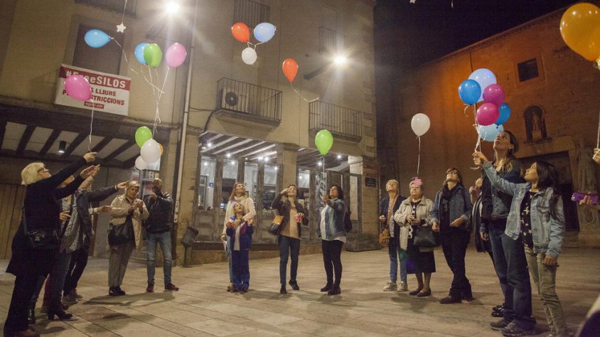 Imatge d'una de les activitats que va celebrar el Servei de Suport al Dol de Ponent dilluns a Tàrrega