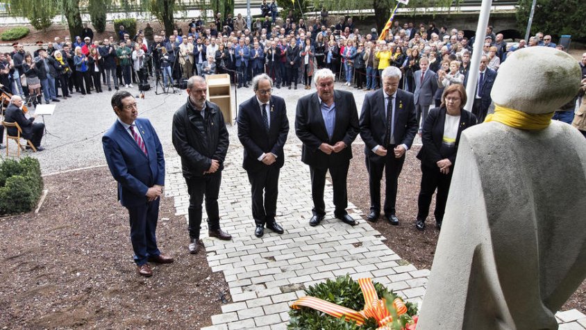 Ramon Farré, Josep Companys, Quim Torra, Amadeu Ros, Salvador Bonjoch i Rosa Maria Perelló, al Tarròs