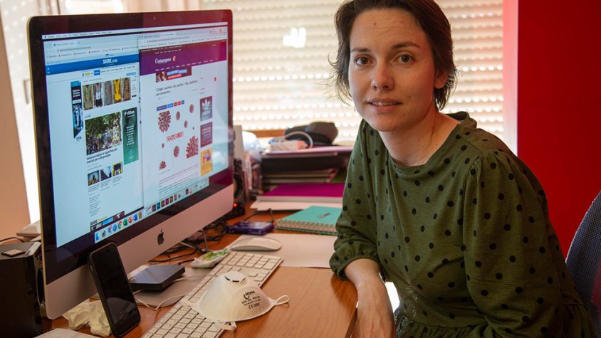Laia Pedrós és un dels periodistes que ens han explicat com els ha afectat el confinament en la seva feina