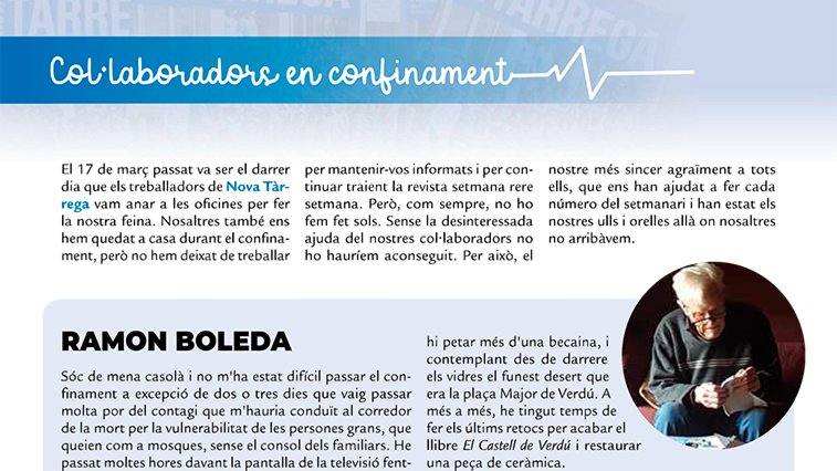 Col·laboradors en confinament