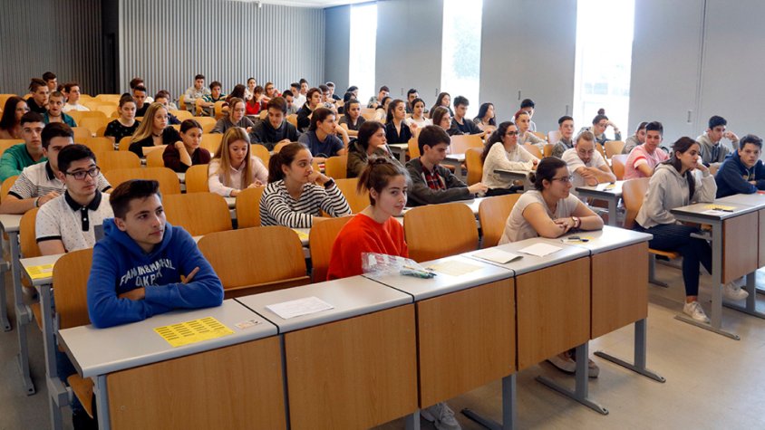 Imatge d'arxiu de les proves de Selectivitat a Lleida ciutat