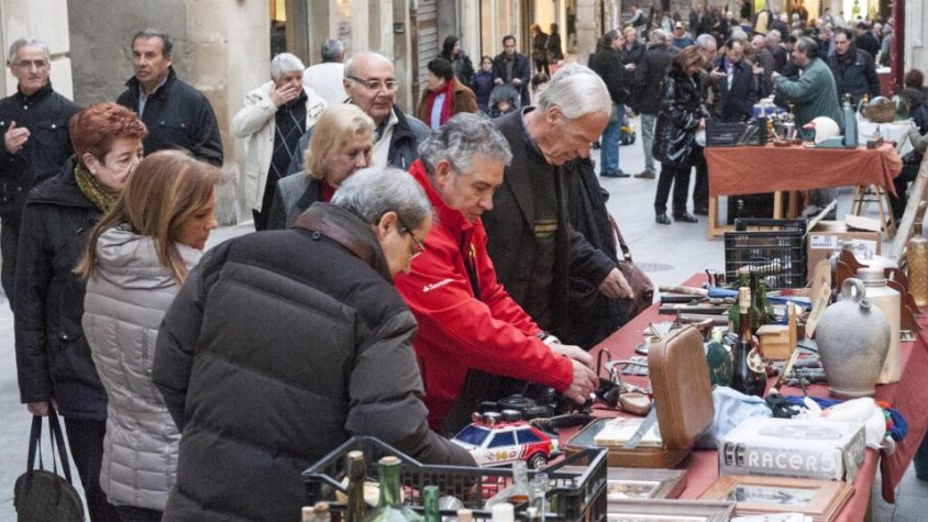 Imatge d'arxiu del Mercat d'Antiguitats de Tàrrega