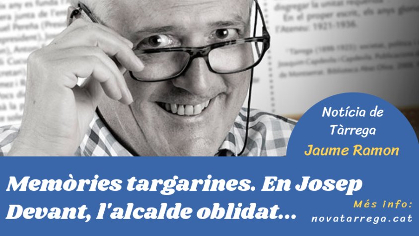 Jaume Ramon enceta sèrie d'articles sobre 'Memòries targarines'