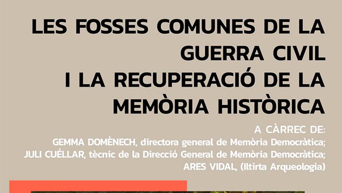 El cartell de la nova xerrada