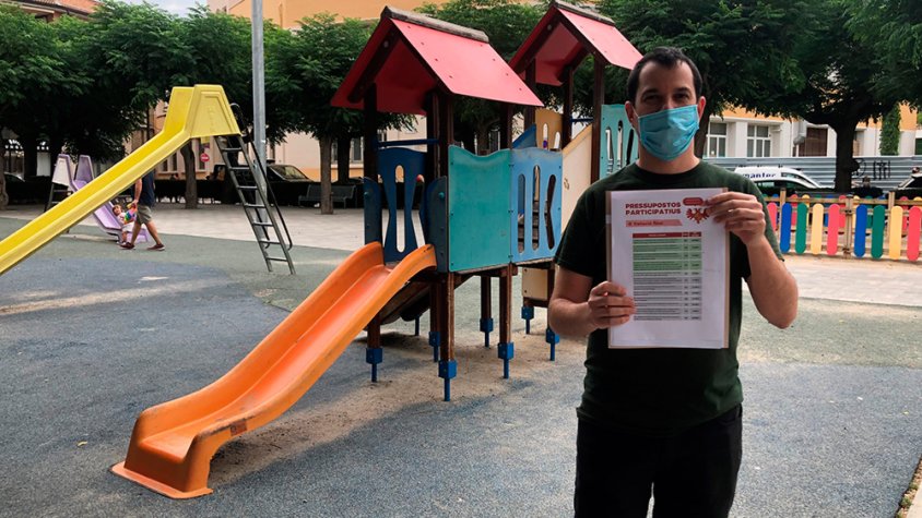Carlos Vílchez ha explicat avui quins han estat els resultats de les votacions a la plaça del Pare Carles Perelló, un dels parcs infantils que es milloraran