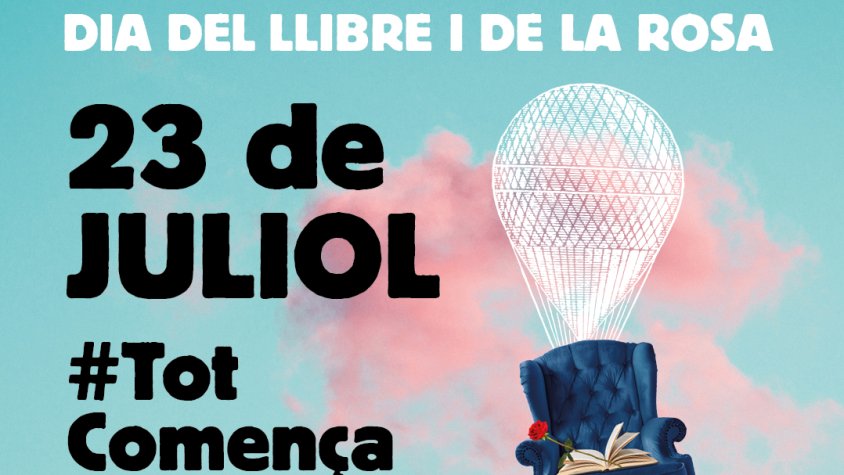 Cartell del Dia del Llibre i la Rosa