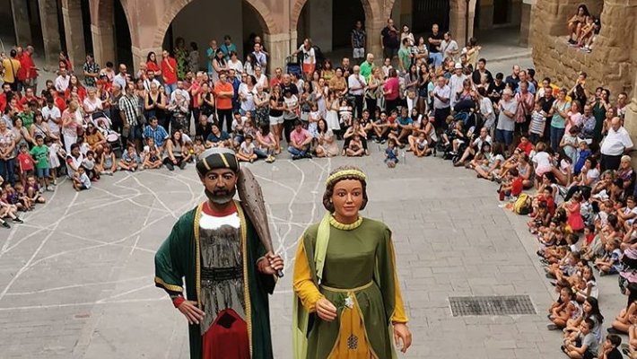 Imatge d'arxiu d'un acte de la Festa Major agramuntina