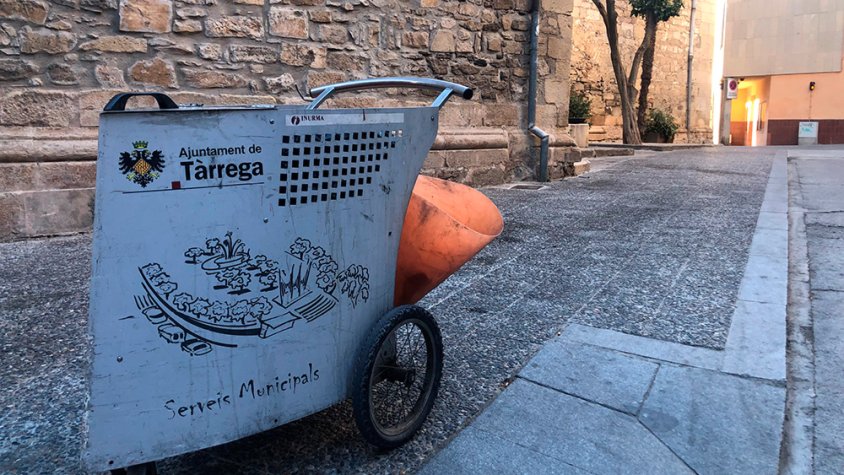 Un carretó de la brigada municipal