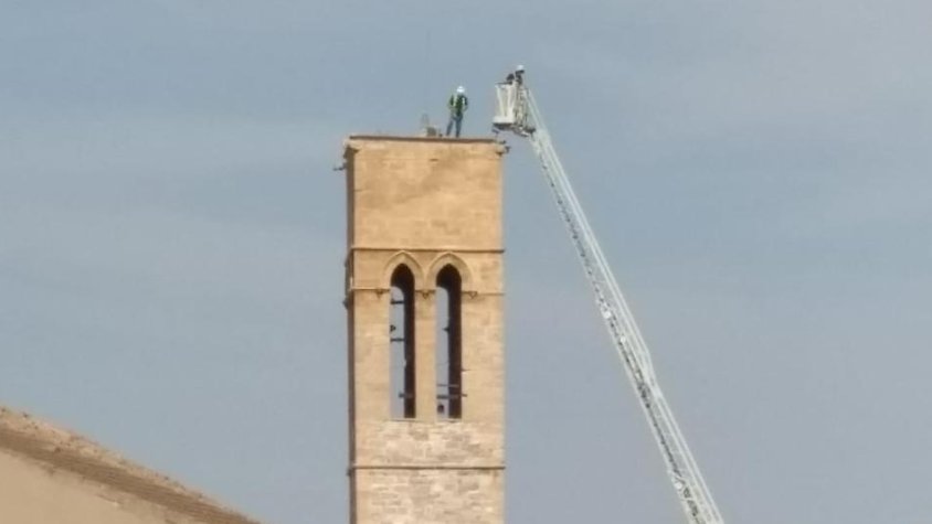 Un moment de l'actuació dels Bombers