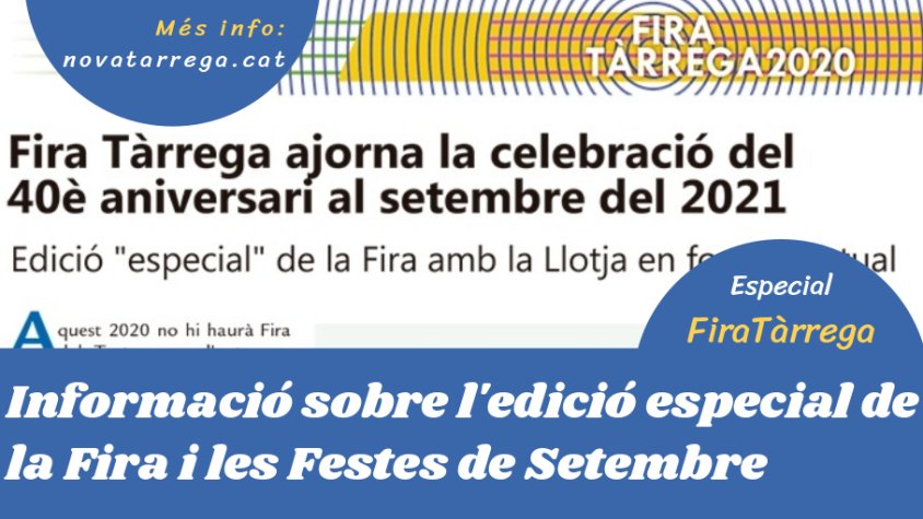 Edició especial dedicada a FiraTàrrega 2020