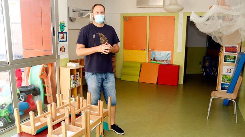 L'alcalde de Castellserà a les instal·lacions del centre