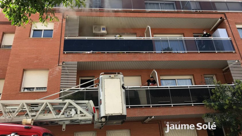 L'immoble afectat per les flames