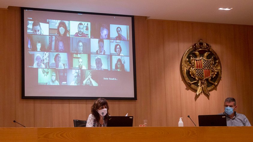 Un instant del Ple celebrat ahir al vespre