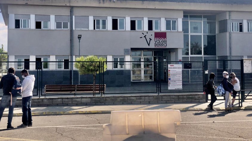 Vista general de l'escola Valeri Serra ahir a la tarda