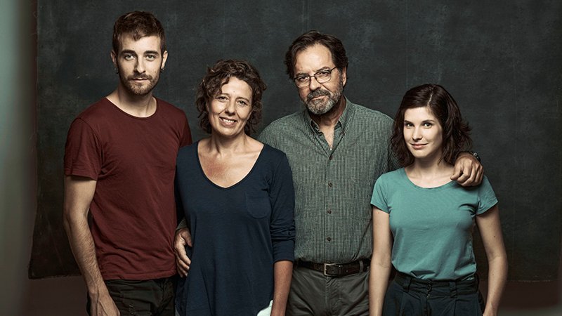 Els quatre actors de l'obra