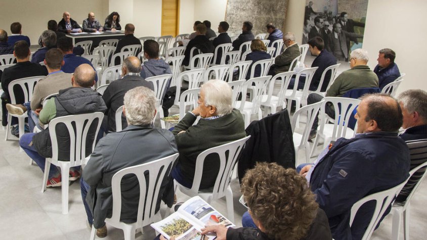 Imatge de l'assemblea del Canalet que es va celebrar dimecres passat
