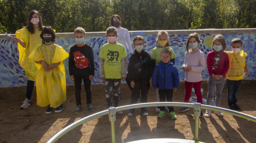 Nens participants en els actes d’ahir a Tornabous