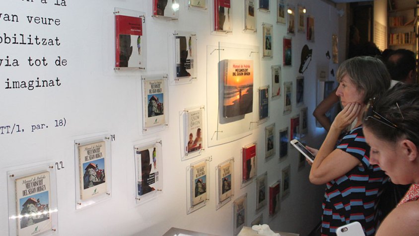 Imatge de la mostra dedicada a Pedrolo a la Sala Marsà