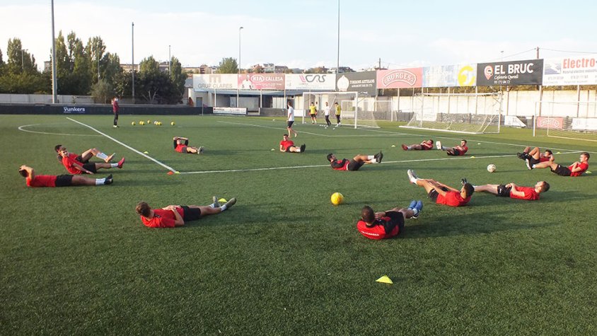 Imatge de l'entrenament de dissabte passat