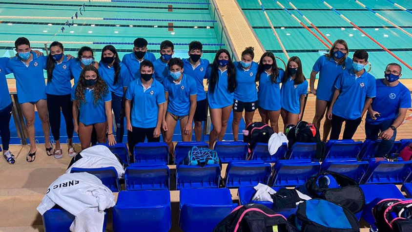 Els nedadors targarins que es van desplaçar a Barcelona