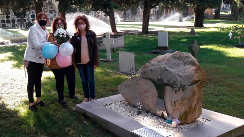 Acte celebrat ahir a l'espai Empremtes del cementiri municipal