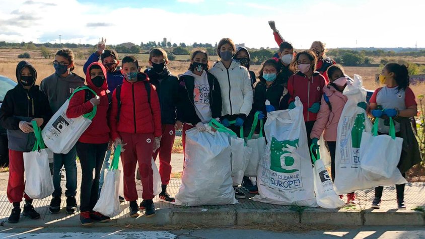 Un dels grups que han participat avui a la batuda