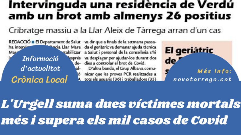 Obrim 'Crònica' parlant de l'evolució de la pandèmia a l'Urgell