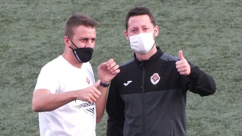 Berrocal i Xus durant un entrenament