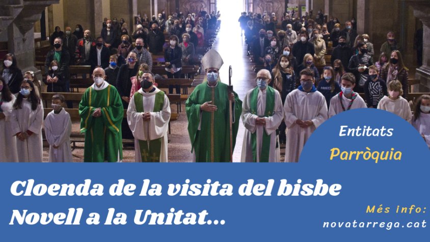 Parlem de la visita del bisbe a Tàrrega a 'Entitats'