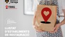 Campanya de l'Ajuntament de Tàrrega de suport als establiments locals de restauració