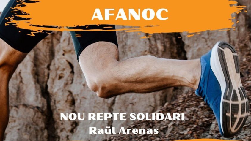 L'atleta Raül Arenas col·labora amb l'AFANOC en el quart repte solidari del Sempre Endavant