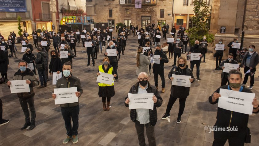 Imatge de la protesta de divendres passat