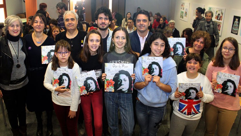 Presentació del conte dedicat a Olga L. Pijoan dissabte passat a la Biblioteca