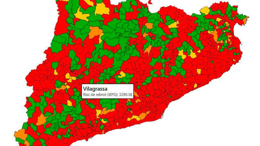 Risc de rebrot aquest dilluns, dia 16 de novembre, a Vilagrassa