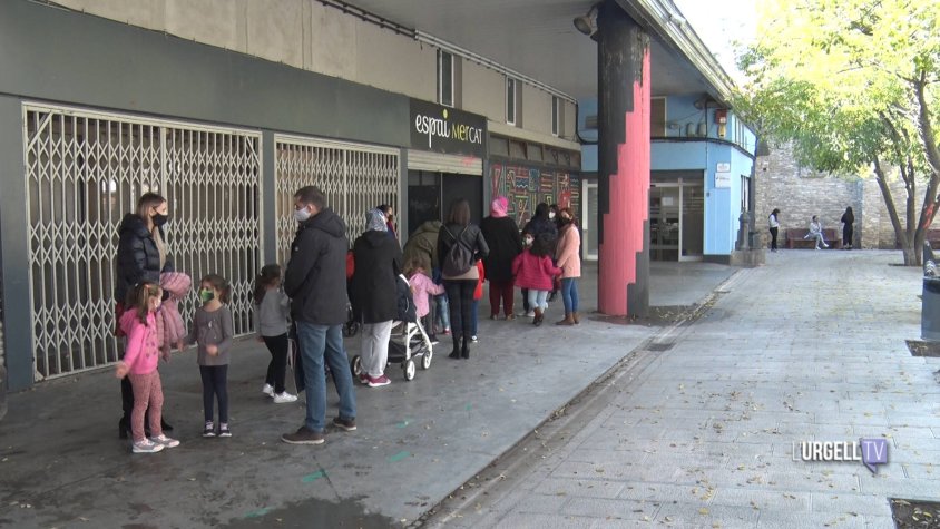 Imatge de les proves massives que es van fer a alumnes de classes confinades