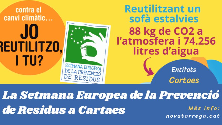 Cartaes fa balanç de la Setmana Europea de la Prevenció de Residus