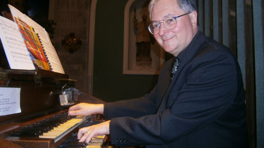 L'organista italià Alessandro Bianchi en el concert a la nostra Parroquial