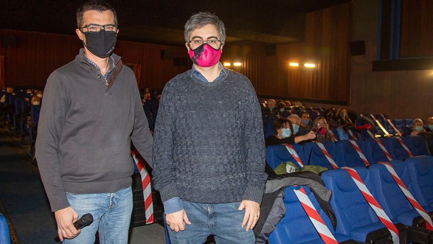 Pere Aumedes amb el director Ramon Térmens