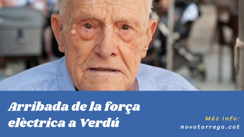 Ramon Boleda recorda l'arribada de l'electricitat a Verdú