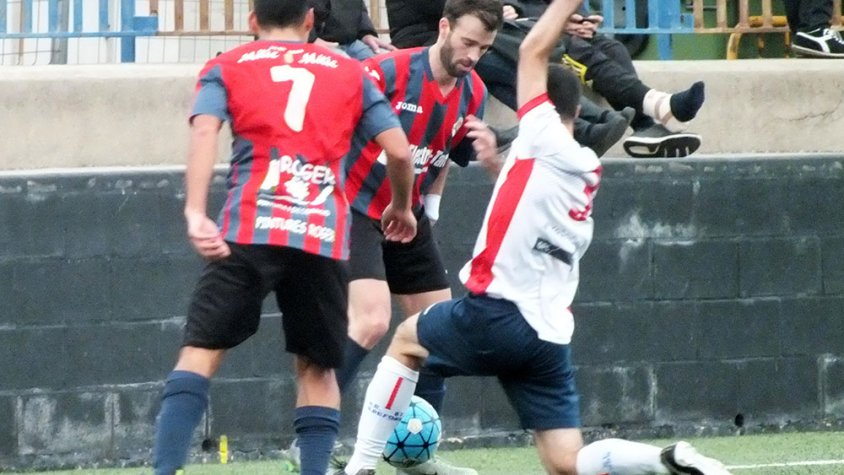 Un moment del partit contra el Sant Ildefons