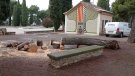 Retiren els arbres caiguts per la neu al Parc de Sant Eloi de Tàrrega