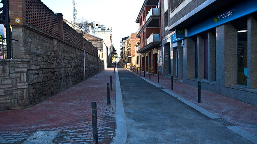 Les obres del carrer enllestides el desembre de 2020