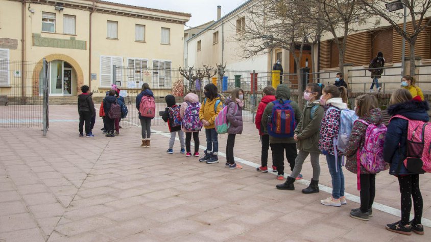 Bona part dels alumnes van tornar a l'escola de Tornabous