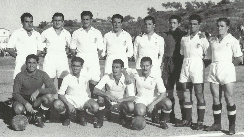 Els jugadors del Madrid de l'època