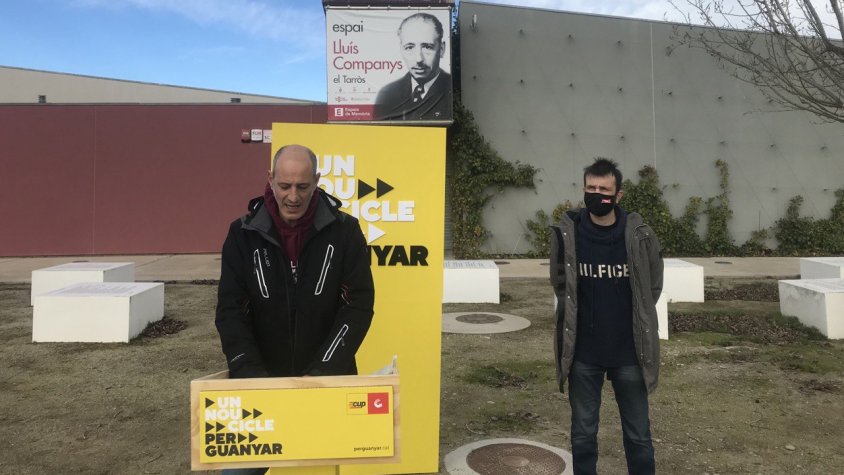 Imatge de l'acte que ahir van celebrar a Tornabous