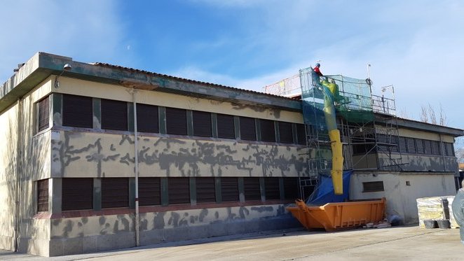 Agramunt millora l'aïllament tèrmic de l'Escola de Música